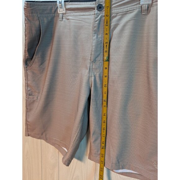 Da Hui Hybrid Shorts Men’s 38 Heather Gray Stretch Board Short Swim Golf Pockets - Picture 7 of 8